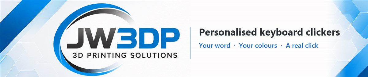 JW3DP – 3D Printing Solutions: personalised keyboard clickers